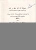 Myles Douglas-Withers. Wedding invitation. 1992